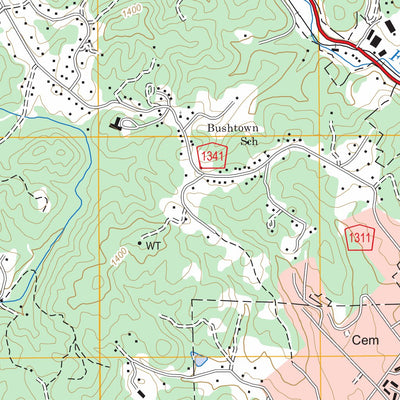 US Forest Service - Topo Lenoir, NC FSTopo Legacy digital map