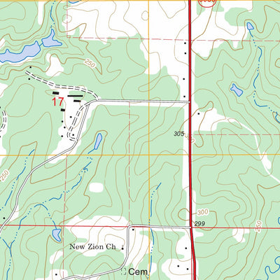 US Forest Service - Topo Leton, LA FSTopo Legacy digital map