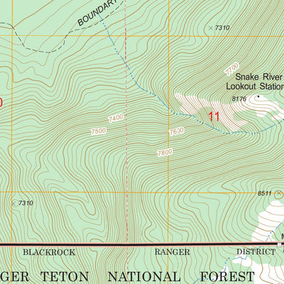 US Forest Service - Topo Lewis Canyon, WY FSTopo Legacy digital map