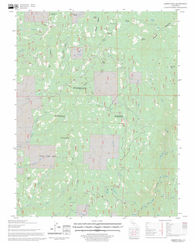 US Forest Service - Topo Liberty Hill, CA FSTopo Legacy digital map
