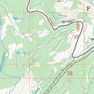 US Forest Service - Topo Lick Creek, OR FSTopo Legacy digital map