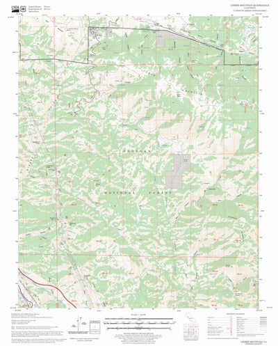 US Forest Service - Topo Liebre Mountain, CA FSTopo Legacy digital map