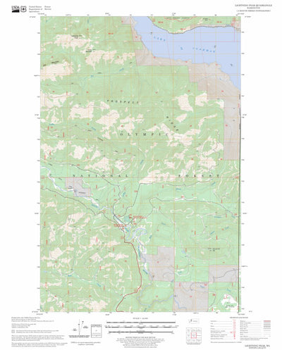 US Forest Service - Topo Lightning Peak, WA FSTopo Legacy digital map