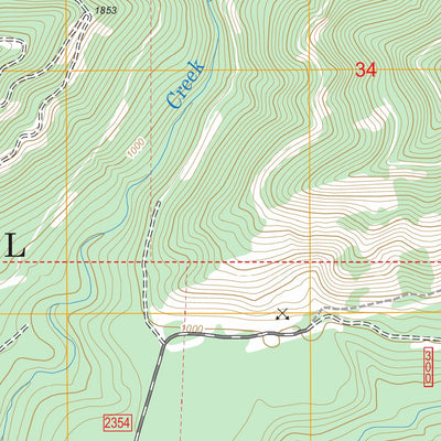 US Forest Service - Topo Lightning Peak, WA FSTopo Legacy digital map