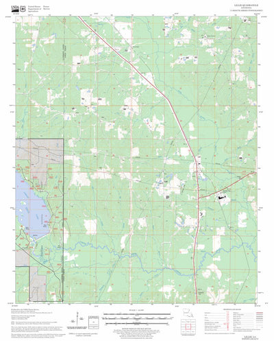 US Forest Service - Topo Lillie, LA FSTopo Legacy digital map