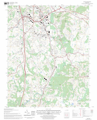 US Forest Service - Topo Lily, KY FSTopo Legacy digital map