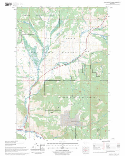 US Forest Service - Topo Lincoln Gulch, MT FSTopo Legacy digital map