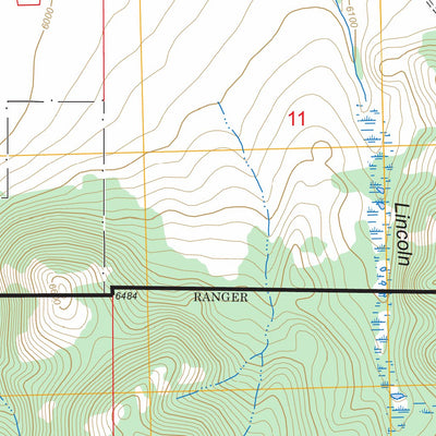 US Forest Service - Topo Lincoln Gulch, MT FSTopo Legacy digital map