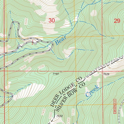 US Forest Service - Topo Lincoln Gulch, MT FSTopo Legacy digital map
