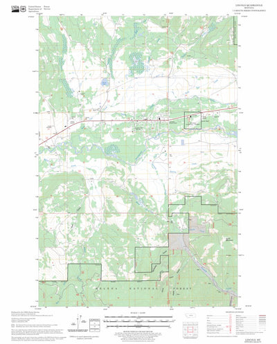 US Forest Service - Topo Lincoln, MT FSTopo Legacy digital map