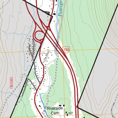 US Forest Service - Topo Lincoln, NH FSTopo Legacy digital map