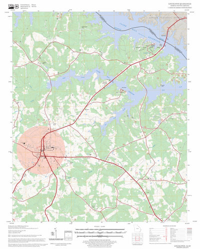 US Forest Service - Topo Lincolnton, GA - SC FSTopo Legacy digital map