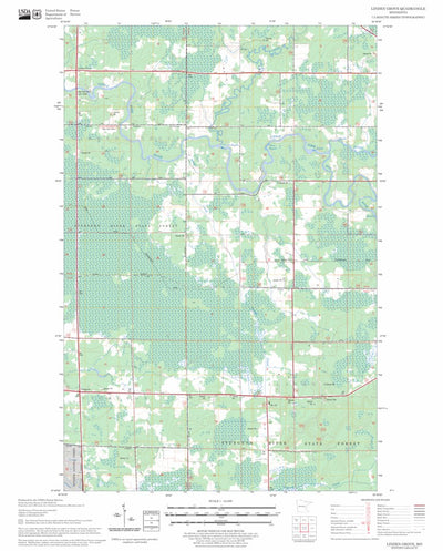 US Forest Service - Topo Linden Grove, MN FSTopo Legacy digital map