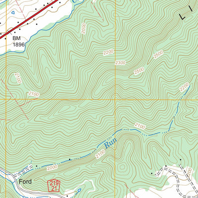 US Forest Service - Topo Lindside, WV - VA FSTopo Legacy digital map