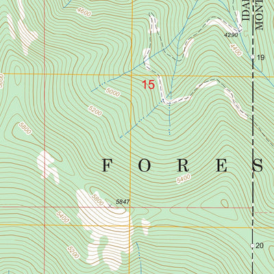US Forest Service - Topo Line Point, ID - MT FSTopo Legacy digital map