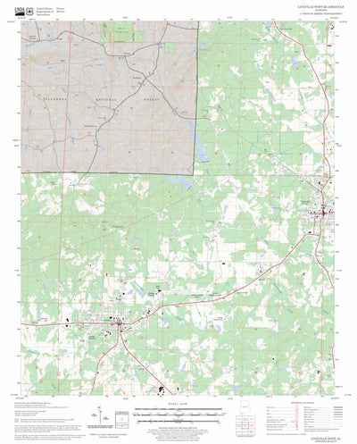 US Forest Service - Topo Lineville West, AL FSTopo Legacy digital map
