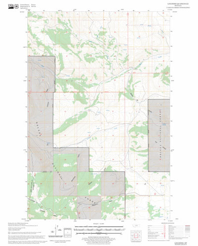 US Forest Service - Topo Lingshire, MT FSTopo Legacy digital map