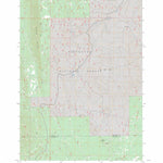 US Forest Service - Topo Little Akawa Butte, OR FSTopo Legacy digital map