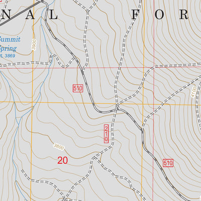 US Forest Service - Topo Little Akawa Butte, OR FSTopo Legacy digital map