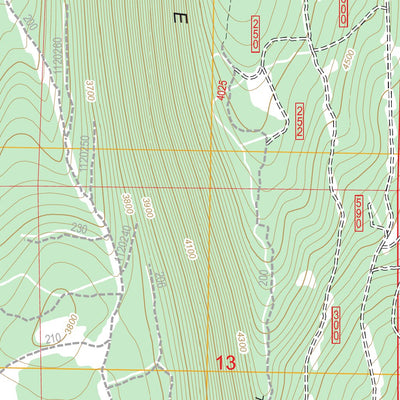 US Forest Service - Topo Little Akawa Butte, OR FSTopo Legacy digital map