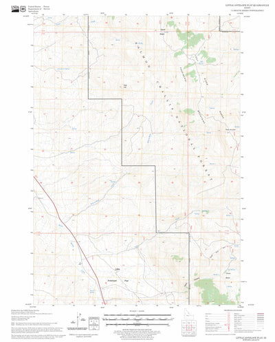 US Forest Service - Topo Little Antelope Flat, ID FSTopo Legacy digital map