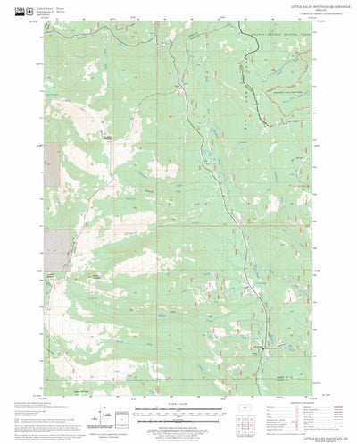 US Forest Service - Topo Little Baldy Mountain, OR FSTopo Legacy digital map