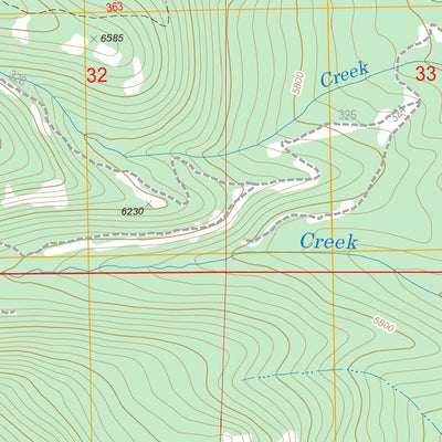 US Forest Service - Topo Little Baldy Mountain, OR FSTopo Legacy digital map