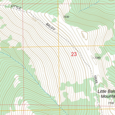 US Forest Service - Topo Little Baldy Mountain, OR FSTopo Legacy digital map