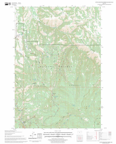 US Forest Service - Topo Little Beaver Creek, OR FSTopo Legacy digital map