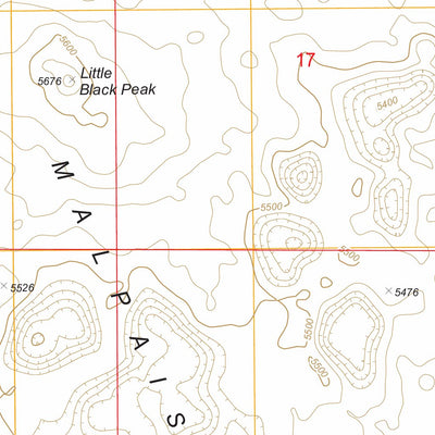 US Forest Service - Topo Little Black Peak, NM FSTopo Legacy digital map