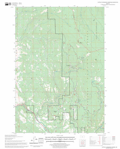 US Forest Service - Topo Little Catherine Creek, OR FSTopo Legacy digital map