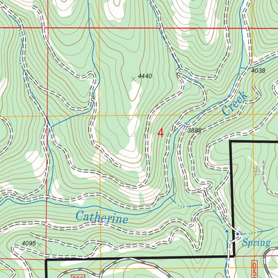 US Forest Service - Topo Little Catherine Creek, OR FSTopo Legacy digital map