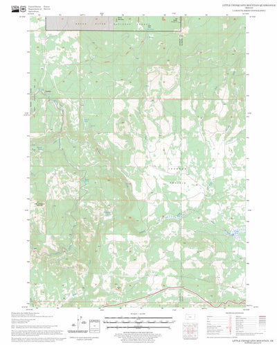US Forest Service - Topo Little Chinquapin Mountain, OR FSTopo Legacy digital map