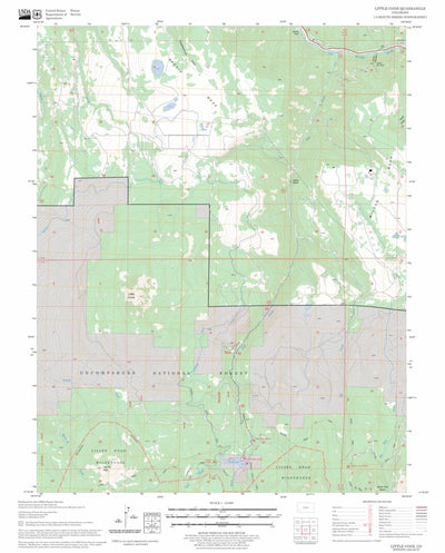 US Forest Service - Topo Little Cone, CO FSTopo Legacy digital map