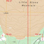 US Forest Service - Topo Little Glass Mountain, CA FSTopo Legacy digital map
