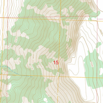 US Forest Service - Topo Little Honey Creek, OR FSTopo Legacy digital map