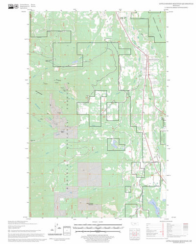 US Forest Service - Topo Little Hoodoo Mountain, MT FSTopo Legacy digital map