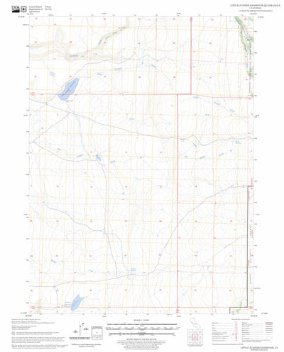 US Forest Service - Topo Little Juniper Reservoir, CA FSTopo Legacy digital map