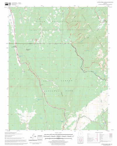 US Forest Service - Topo Little Park Lake, AZ FSTopo Legacy digital map
