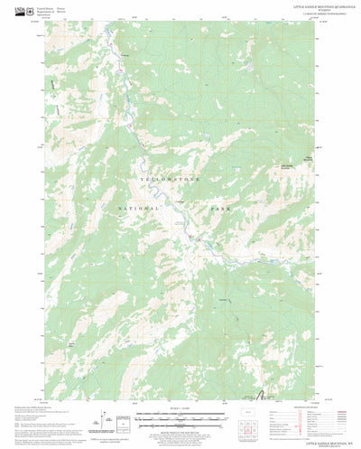 US Forest Service - Topo Little Saddle Mountain, WY FSTopo Legacy digital map