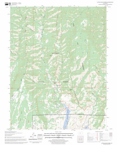 US Forest Service - Topo Little Soap Park, CO FSTopo Legacy digital map