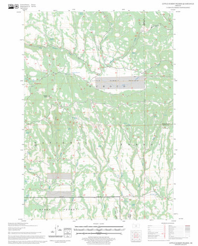 US Forest Service - Topo Little Summit Prairie, OR FSTopo Legacy digital map