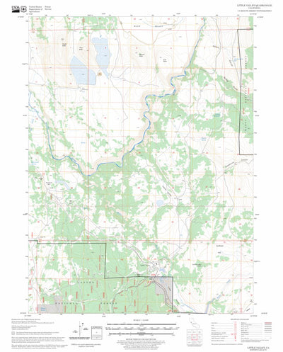 US Forest Service - Topo Little Valley, CA FSTopo Legacy digital map