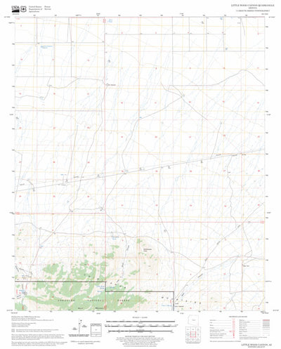 US Forest Service - Topo Little Wood Canyon, AZ FSTopo Legacy digital map