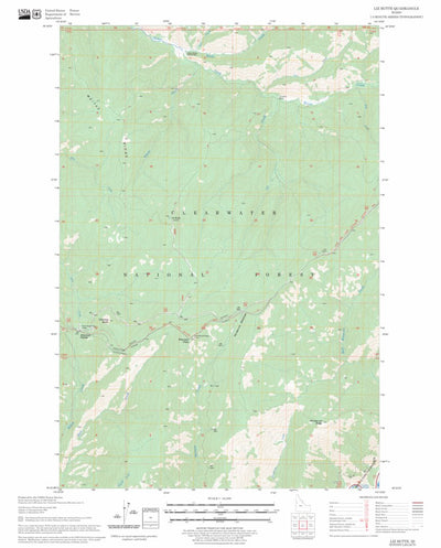US Forest Service - Topo Liz Butte, ID FSTopo Legacy digital map