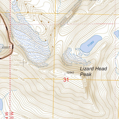 US Forest Service - Topo Lizard Head Peak, WY FSTopo Legacy digital map