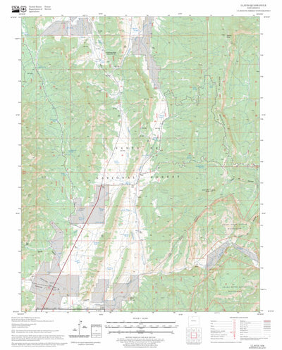 US Forest Service - Topo Llaves, NM FSTopo Legacy digital map