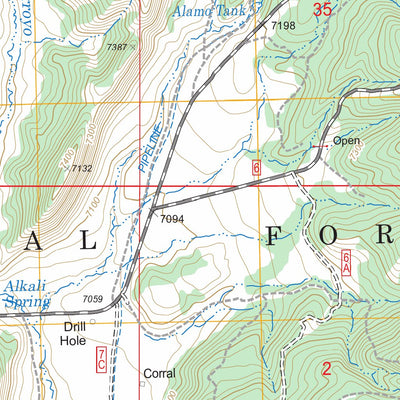 US Forest Service - Topo Llaves, NM FSTopo Legacy digital map