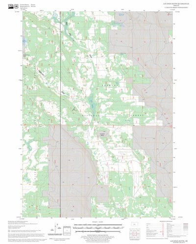 US Forest Service - Topo Location Butte, OR FSTopo Legacy digital map