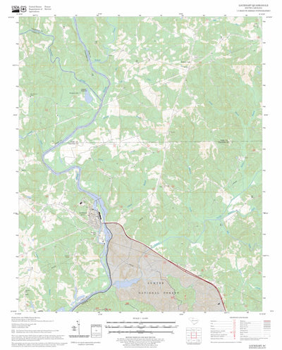 US Forest Service - Topo Lockhart, SC FSTopo Legacy digital map